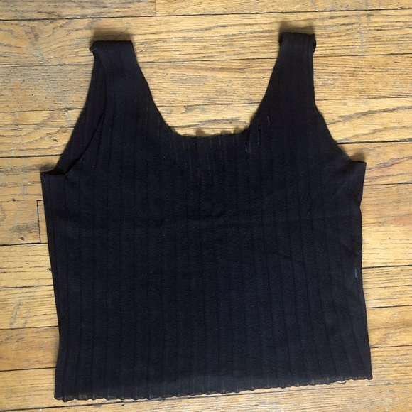 SOLD - Oak + Fort Black Ribbed Tank - Picture 2 of 8